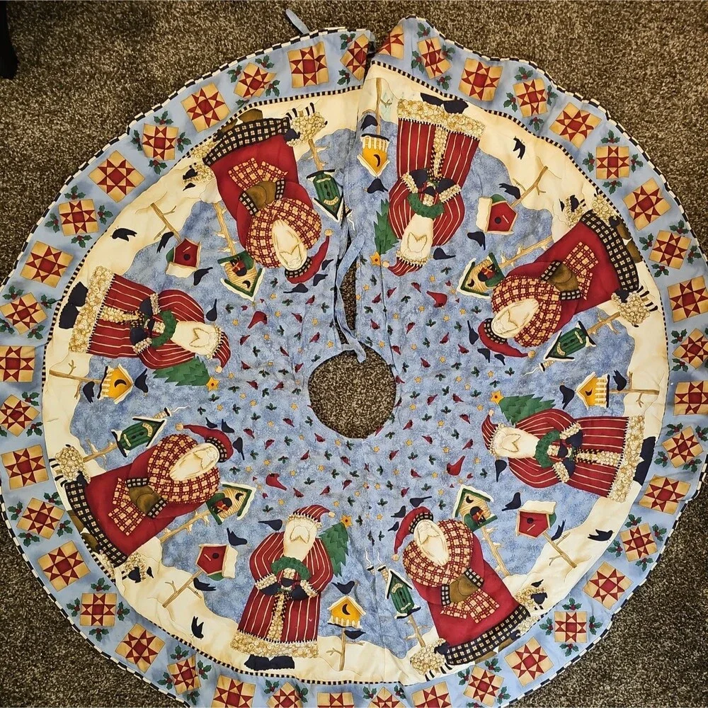 Vintage Debbie Mumm Christmas Tree Skirt 45